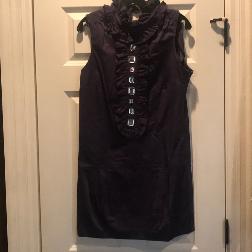 Navy Ruffle Dress Size Medium